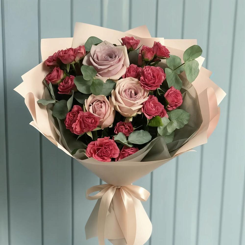 Букет цветов из: Гвоздики и Розы в Гулькевичах