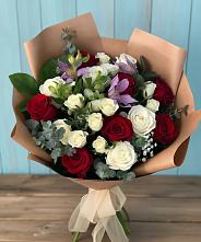 Букет цветов из:  Розы и Альстромерии #REPLACE_PRED# Гулькевичах