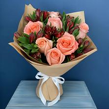 Букет цветов из:  Розы и Альстромерии в Гулькевичах