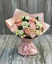 Букет цветов из:  Гвоздики, Розы и Хризантемы в Гулькевичах