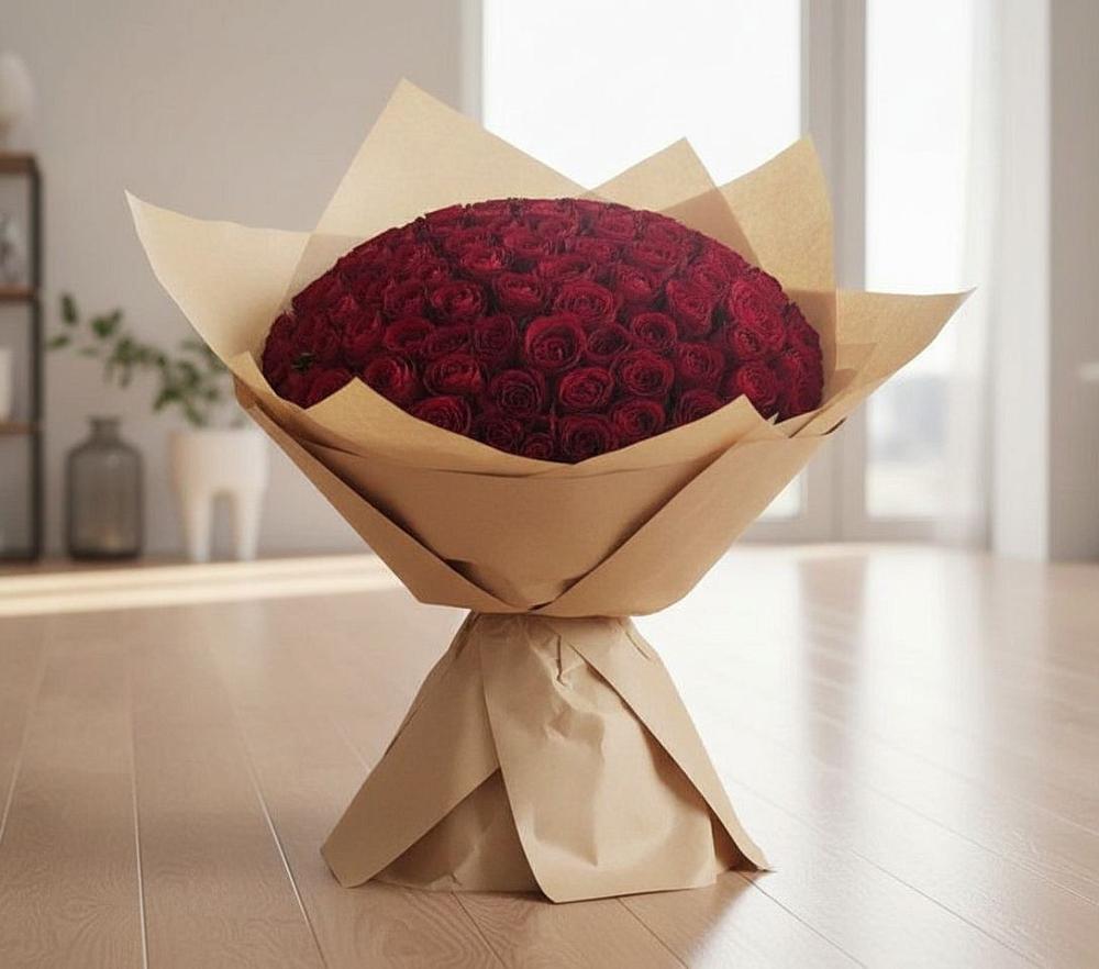 Букет 101 Красная роза в Гулькевичах
