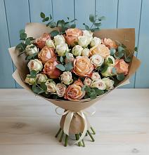 Букет цветов из:  Альстромерии и Розы в Гулькевичах