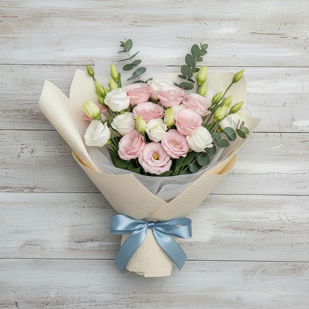 Букет цветов из: Лизиантусы в Гулькевичах